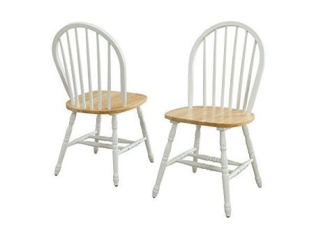 Better Homes and Gardens 14  White Autumn Lane Windsor Chairs - Set of 2 For Sale