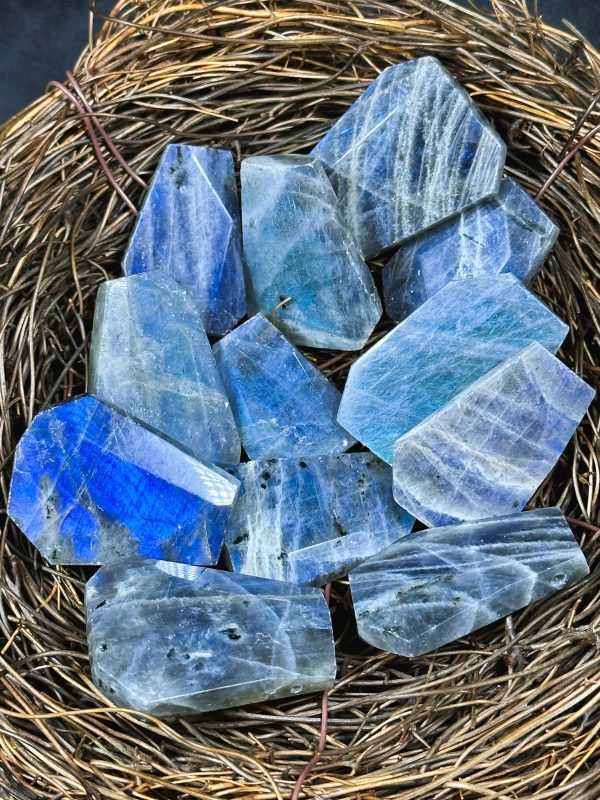 Natural Blue Flash Labradorite Gemstone Bead, Faceted Freeform Teardrop Shape, Beautiful Natural Blue Rainbow Flash Labradorite LOOSE BEADS Online