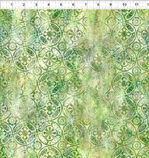 36  EOB Floragraphix V Cotton Fabric Green IBFGR-1EOB by Jason Yenter for In The Beginning Fabrics Supply