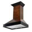 ZLine KBAR 30  Antigua and Walnut Wooden Wall Mount Range Hood with Motor Discount