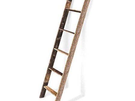 BarnwoodUSA Rustic Farmhouse Blanket Ladder - Our 5 ft Ladder can be Mounted Horizontally or Vertically and is Crafted from 100% Recycled and Reclaimed Wood | No Assembly Required Fashion