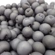 NATURAL Gemstone Druzy Agate Beads, Silver Smooth Round, Matte Finish, 6mm 8mm 10mm 12mm Full Strand 15.5  Great for jewelry making!!! For Cheap