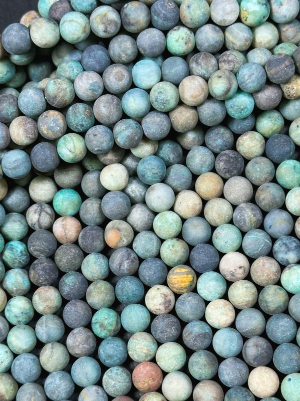 Natural Matte Shungite Blue Jade Gemstone Bead 8mm 10mm 12mm Round Bead, Gorgeous Matte Black with Blue Color Shungite Jade Gemstone Beads For Sale