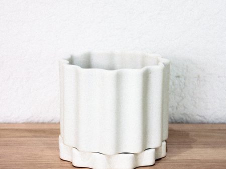 Ella Reweti Planter - Limestone Fashion