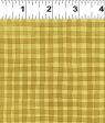 Plaid Cotton Fabric Gold CLTY3255-67 Dale Farm  by Rebecca Jones for Clothworks For Cheap