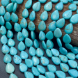 Natural Blue Howlite Turquoise Gemstone Bead Teardrop Shape Beads Online now