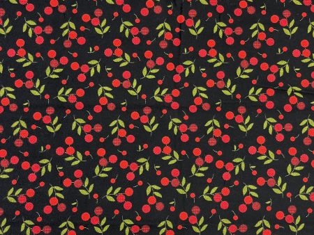 19.5  EOB Flower Patch Flannel Fabric Black by Bonnie Sullivan for Maywood Studio Online