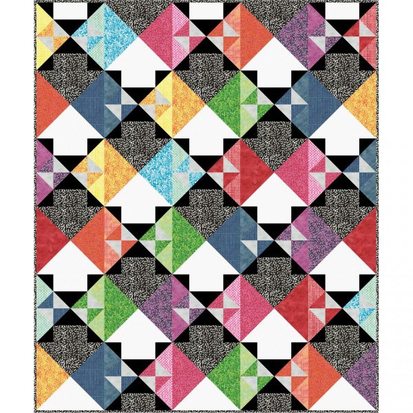 Which Way Color Therapy Batiks Quilt Kit Multi KIT-MASWHW by Maywood Studio Fashion