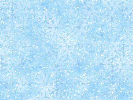 35  EOB Paper Flurries Tonal Snowflakes Medium Fabric MASD10197-BEOB Blue by Maywood Studio Online now