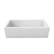 Piralla FM03618001 36  White Single Bowl Fireclay Farmhouse Sink Hot on Sale