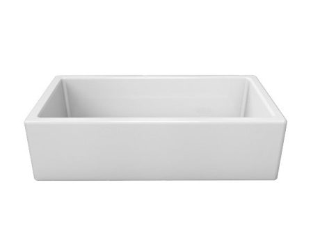 Piralla FM03618001 36  White Single Bowl Fireclay Farmhouse Sink Hot on Sale