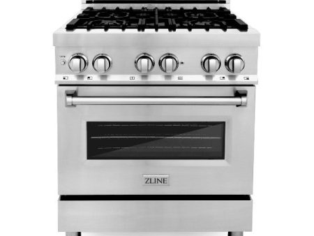 ZLINE 30  Stainless Steel 4.0 cu. ft. Dual Fuel Range with Gas Stove and Electric Oven For Cheap