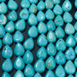 Natural Blue Howlite Turquoise Gemstone Bead Teardrop Shape Beads Online now