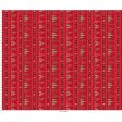 Border Stripe Cotton Fabric Red MAS10351-R Christmas Night by Monique Jacobs for Maywood Studio For Discount