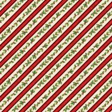 9  EOB Holly Diagonal Stripe Fabric Cream 39649-237EOB Evergreen Farm by Susan Winget for Wilmington (Copy) Sale