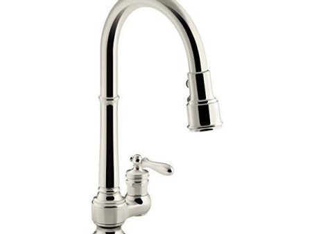 KOHLER Artifacts K-99260-SN 13  Polished Nickel Single-Hole Kitchen Sink Faucet Discount