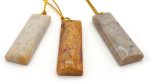 NATURAL Fossilized Coral, Rectangular and Teardrop Pendants, Great for JEWELRY making! Not treated in anyway! Fashion