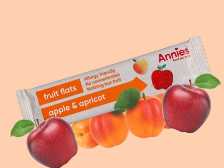 Apple & Apricot Fruit Flats - 30 x 30g box Online now