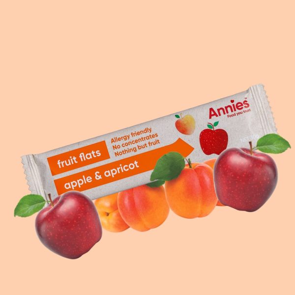 Apple & Apricot Fruit Flats - 30 x 30g box Online now