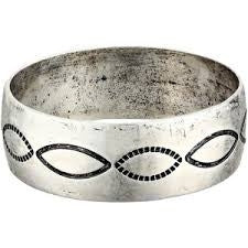 Antiqued Silver Bangle Discount