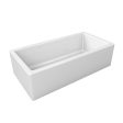 Piralla FM03618001 36  White Single Bowl Fireclay Farmhouse Sink Hot on Sale