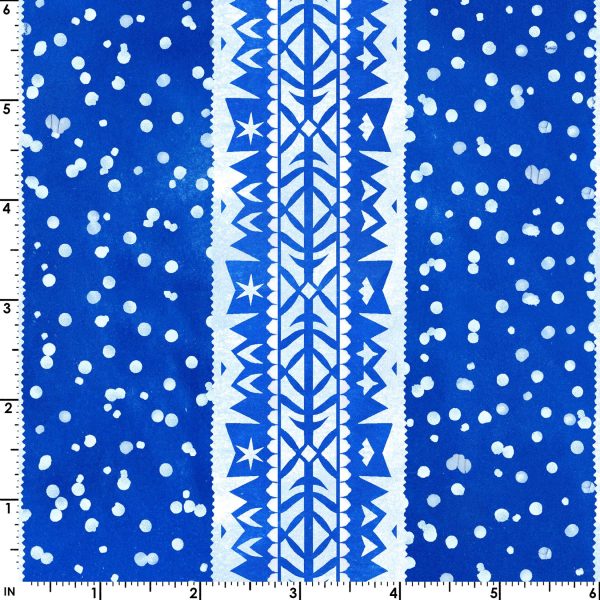 Stripe Cotton Fabric Blue MASD10192-N Paper Flurries by Maywood Studio Fashion