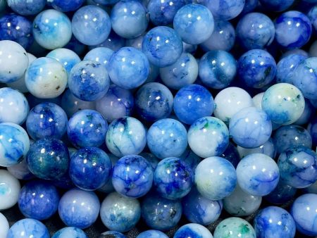 Natural Blue Chrysocolla Gemstone Bead, 6mm 8mm Round Beads, Beautiful Blue Color Chrysocolla Gemstone Bead Cheap