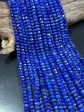 AAA Natural Lapis Lazuli Gemstone Bead Faceted 5x8mm Rondelle Shape, Gorgeous Natural Royal Blue Color Lapis Beads, 15.5  Strand For Cheap