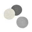 Jennice House 7  Gray Cotton Thread Weave Hot Pot Holders - Set of 3 For Discount