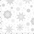 Snowflakes Cotton Fabric White MAS10353-WK Christmas Night by Monique Jacobs for Maywood Studio Online