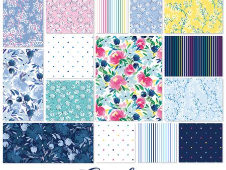 Emily Simplified Cotton Fabric Charm Pack SQ0436 by Emily Ley for Clothworks Hot on Sale