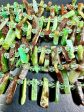 NATURAL Chrysoprase Gemstone Bead 10x4mm to 30x7mm Stick Shape, Gorgeous Green Brown Color Beads Great Quality Full Strand 15.5  Online