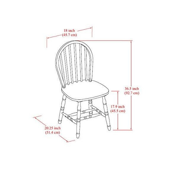 Better Homes and Gardens 14  White Autumn Lane Windsor Chairs - Set of 2 For Sale