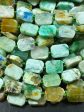 Natural Chrysocolla Gemstone Bead 15x10mm Tablet Shape, Gorgeous Natural Green Blue Color Chrysocolla Bead, Great Quality Full Strand 15.5  Fashion