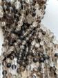 Natural Matte Rutilated Quartz Gemstone Bead 4mm 6mm 8mm 10mm 12mm Round Beads, Natural Matte Black Gray Rutilated Quartz Bead Full 15.5  Strand on Sale