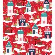 Christmas Neighborhood Cotton Fabric Red MAS10203-R Cup of Cheer by Kimberbell for Maywood Studio For Cheap