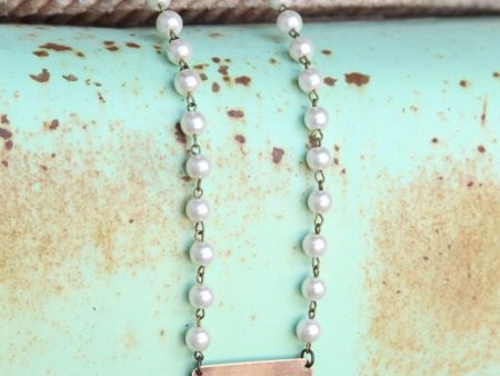 Pearl Linked Necklace w  Faith Pendant Discount