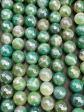 Mystic Botswana Agate Gemstone Bead Faceted 6mm 8mm 10mm 12mm Round Bead, Gorgeous Green Color Mystic Botswana Agate Beads Sale