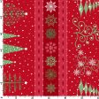 Border Stripe Cotton Fabric Red MAS10351-R Christmas Night by Monique Jacobs for Maywood Studio For Discount