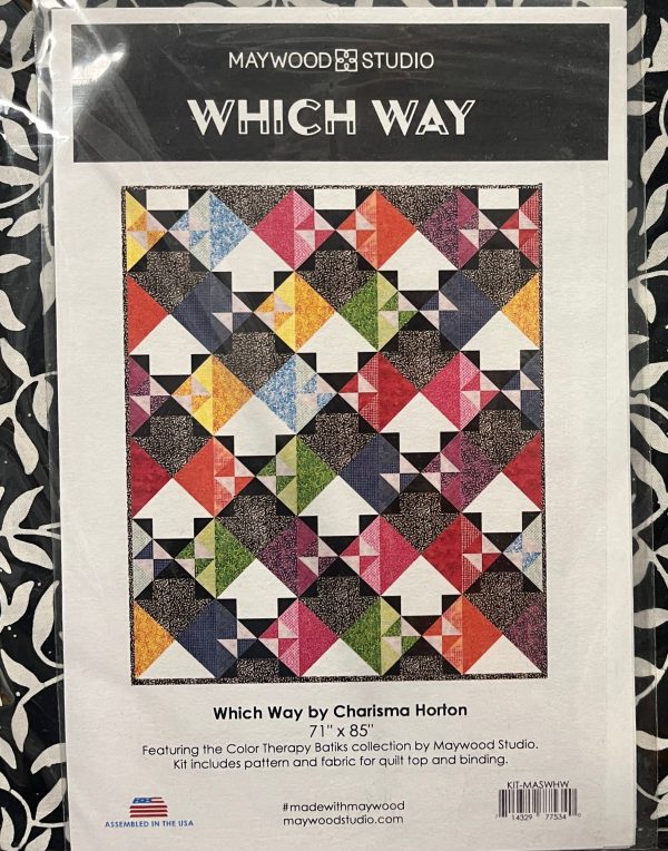 Which Way Color Therapy Batiks Quilt Kit Multi KIT-MASWHW by Maywood Studio Fashion