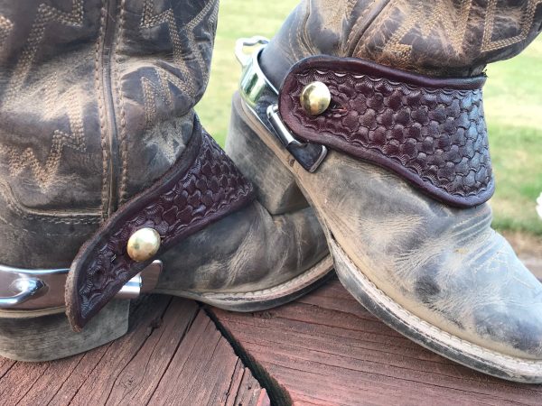 Custom Leather Dove Wing Spur Strap Cheap