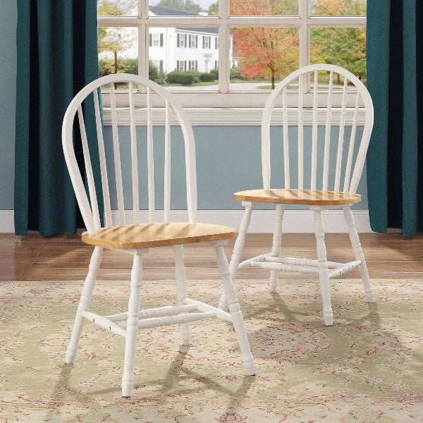 Better Homes and Gardens 14  White Autumn Lane Windsor Chairs - Set of 2 For Sale