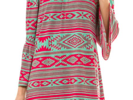 Tribal Off the Shoulder Tunic Online Sale