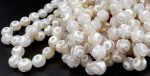 Natural Gemstone White Hand Painted Agate 6mm 8mm 10mm 12mm Smooth Round Full Strand 15.5  Supply