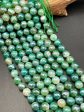 Mystic Botswana Agate Gemstone Bead Faceted 6mm 8mm 10mm 12mm Round Bead, Gorgeous Green Color Mystic Botswana Agate Beads Sale