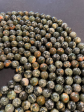 Natural Rhyolite Gemstone Bead 6mm 8mm 10mm 12mm Round Beads, Gorgeous Green Brown Color Bead, 15.5  Strand on Sale