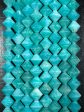 Natural Amazonite Gemstone Bead Faceted 8mm Bicone Diamond Shape Bead, Beautiful Natural Blue-Green Color Amazonite Beads, Full Strand 15.5  For Cheap