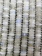 Natural Moonstone Gemstone Bead Faceted 6x2mm Rondelle Shape, Beautiful Natural White Color Blue Flash Moonstone Beads, Full Strand 15.5  Cheap