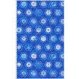 Hexagon Flakes Big Cotton Fabric Blue MASD10193-N Paper Flurries by Maywood Studio on Sale