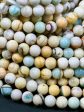 Natural Dragon Skin Agate Gemstone Bead 10mm Round Beads, Beautiful Light Blue Orange Beige Color Dragon Skin Agate Beads Great Quality 15.5 Online